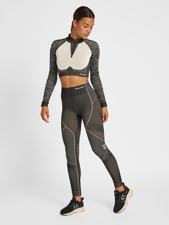 Damska bluza z zamkiem 1/2 crop Hummel MT Mila