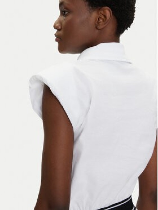 KARL LAGERFELD Sukienka codzienna A2W13038 Biały Regular Fit