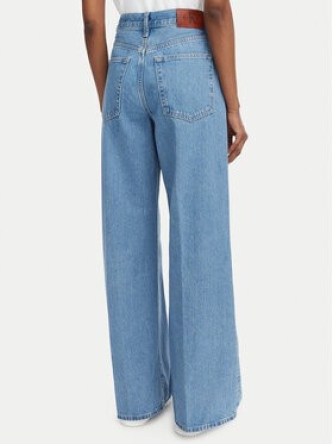 Calvin Klein Jeans Jeansy LV047G906G Niebieski Wide Leg