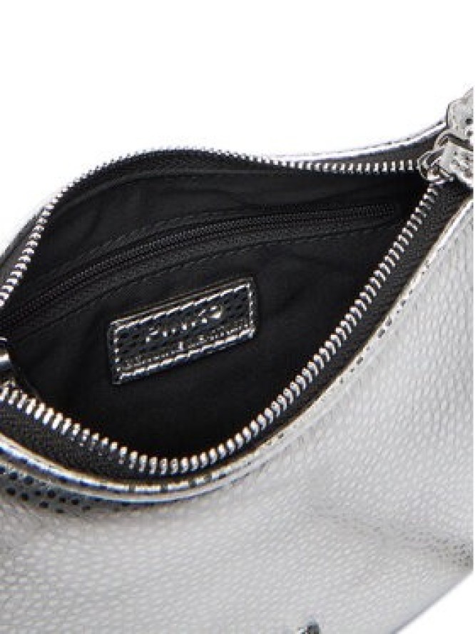 PINKO Torebka Half Moon Baby C + Manico Al 25-26 PLTT 105913 A2WD Srebrny