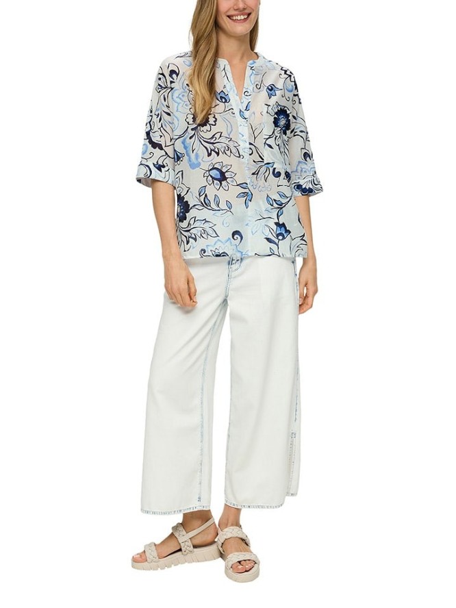 S.OLIVER RED LABEL Bluzka w kolorze biało-błękitnym rozmiar: 38