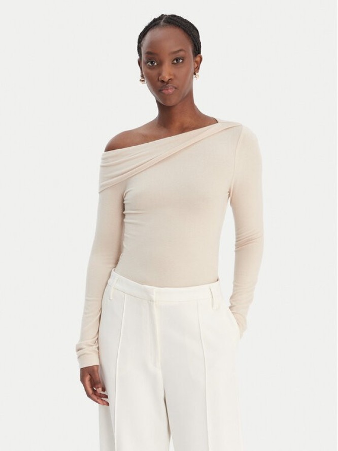 Guess Bluzka W6RP15 KD012 Beżowy Slim Fit