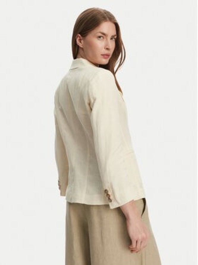 Marella Marynarka Biella 2513041062 Écru Regular Fit