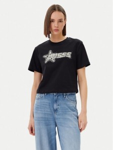 Guess T-Shirt V5GI12 K9RM1 Czarny Boxy Fit