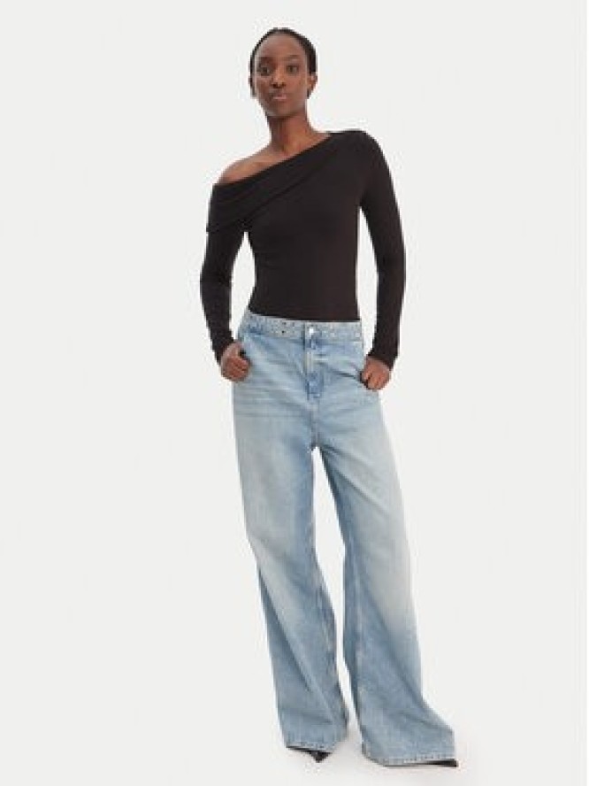 Guess Top W6RP15 KD012 Czarny Slim Fit