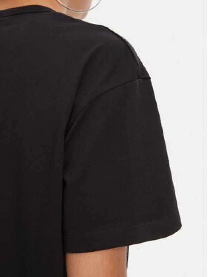 Juicy Couture T-Shirt I Kiss JCWCT125348 Czarny Oversize