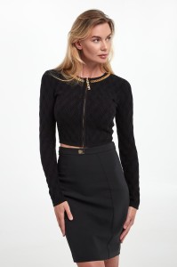 Sweter/kardigan damski zapinany na zamek ELISABETTA FRANCHI