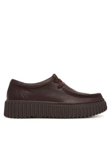 Clarks Półbuty Torhill Bee 26327768 Brązowy ciemny