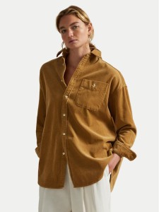 Polo Ralph Lauren Koszula 211971525001 Brązowy Oversize