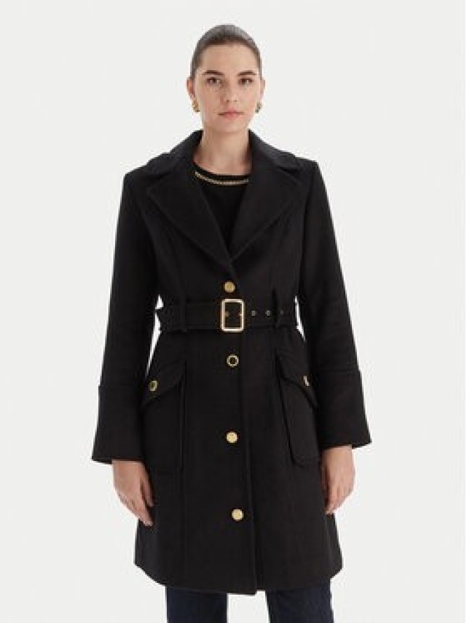 Marciano Guess Płaszcz wełniany 5BGL26 1799Z Czarny Regular Fit