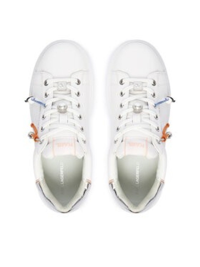 KARL LAGERFELD Sneakersy Anakapri KL63516T Biały