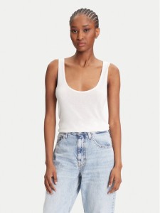 Calvin Klein Top LV044C345G Écru Regular Fit