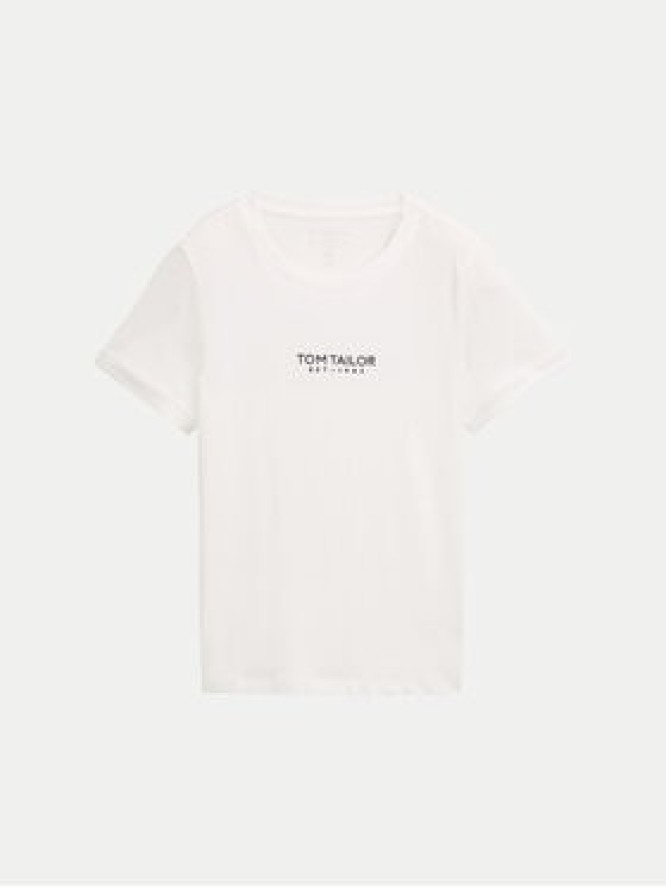 Tom Tailor T-Shirt 1045543 Biały Regular Fit