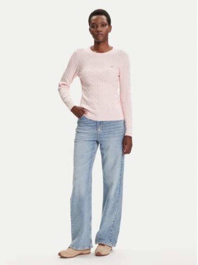 Gant Sweter 4800100 Różowy Slim Fit