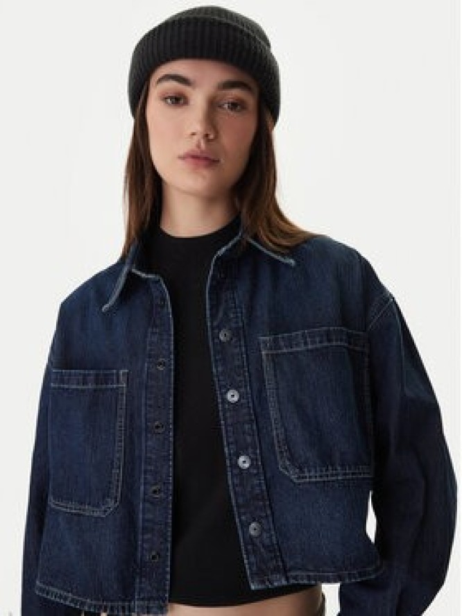 G-Star Raw Koszula jeansowa D26851-E090 Granatowy Boxy Fit