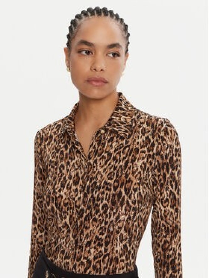 Just Cavalli Koszula 79PAL228 JS496 Brązowy Slim Fit