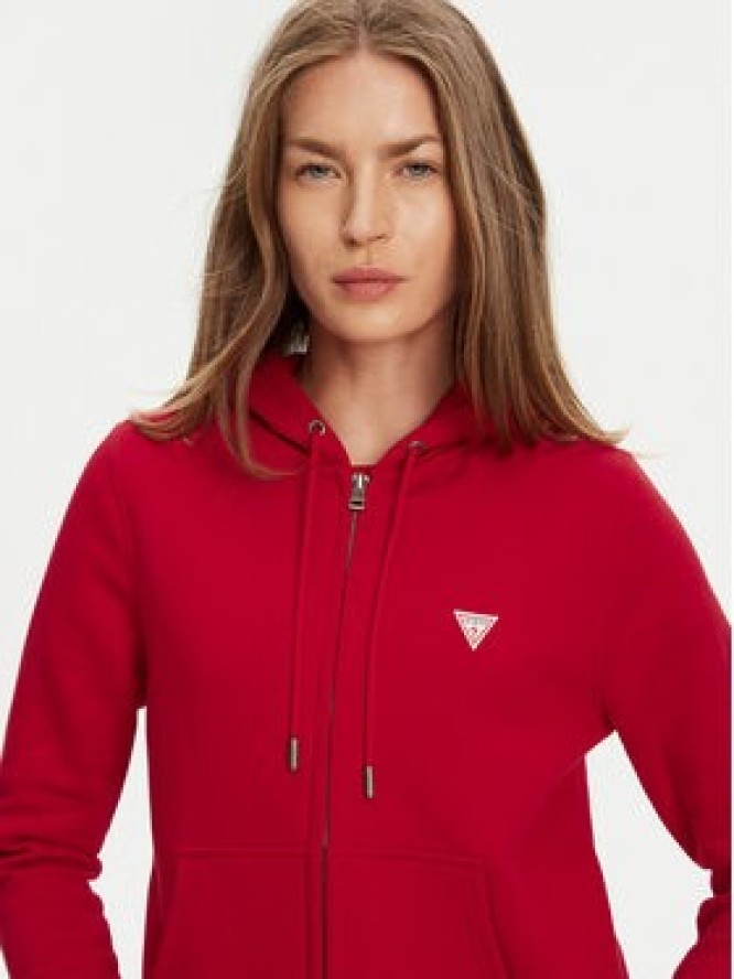 Guess Jeans Bluza W4YQ03 KC811 Czerwony Regular Fit