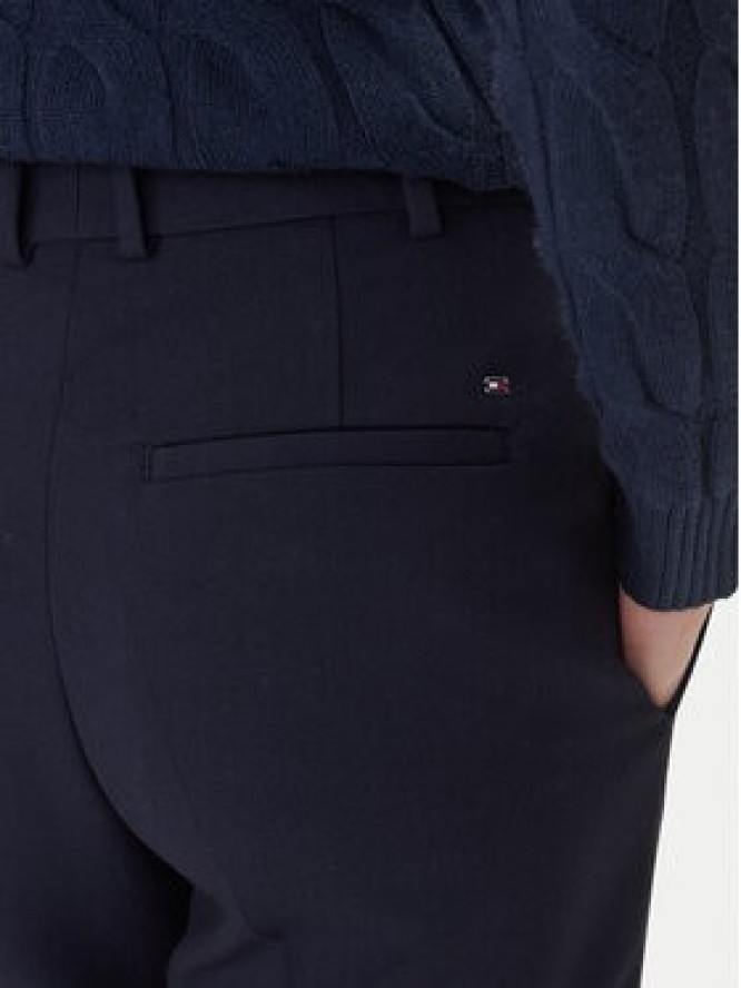 Tommy Hilfiger Spodnie materiałowe WW0WW48355 Granatowy Straight Fit