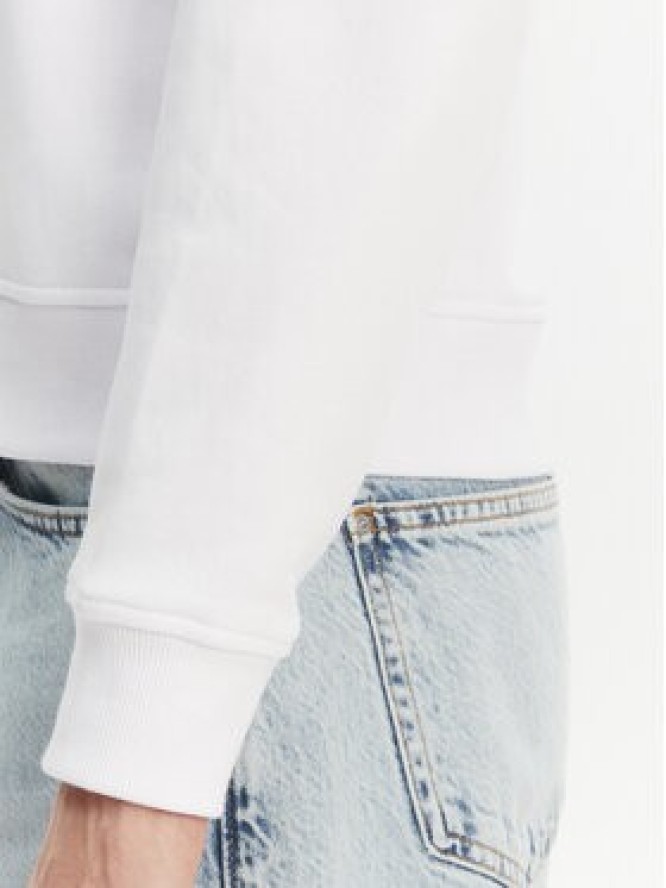 Guess Bluza W5GQ12KBKM0 Biały Regular Fit
