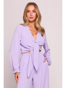 made of emotion Bluzka w kolorze fioletowym rozmiar: M