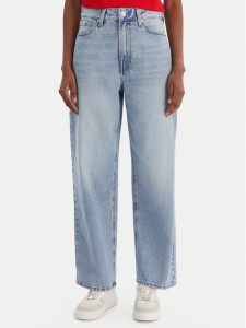 Calvin Klein Jeans Jeansy Eu Barrel LV047E628G Niebieski Regular Fit