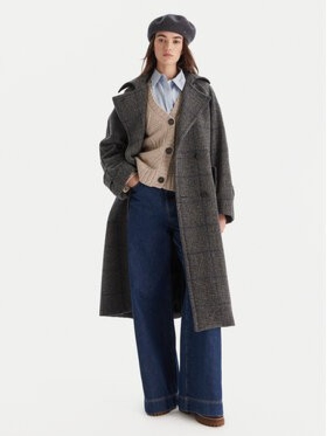 Weekend Max Mara Płaszcz wełniany Sestri 2525016122 Szary Regular Fit