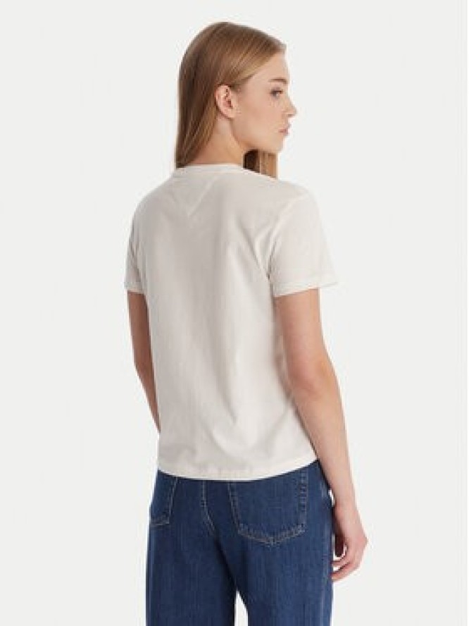 Tommy Jeans T-Shirt Essential DW0DW21842 Biały Regular Fit