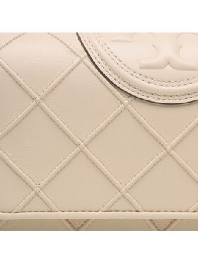 Tory Burch Torebka Fleming Soft Chain Wallet 138853 Beżowy
