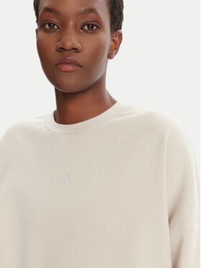 adidas Bluza Essentials Small Logo Feelcozy JI6069 Beżowy Loose Fit