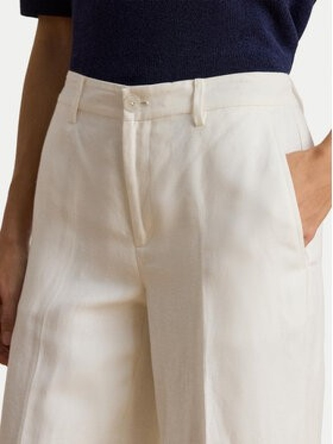 LAUREN RALPH LAUREN Spodnie materiałowe 200P08107001 Biały Wide Leg