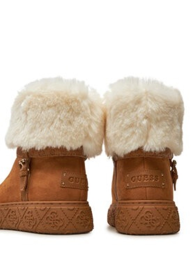 Guess Botki Uncie FLFUNC ESU10 Brązowy