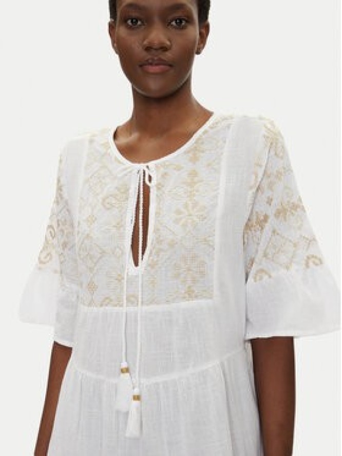 Iconique Sukienka letnia IC25-018 Biały Relaxed Fit