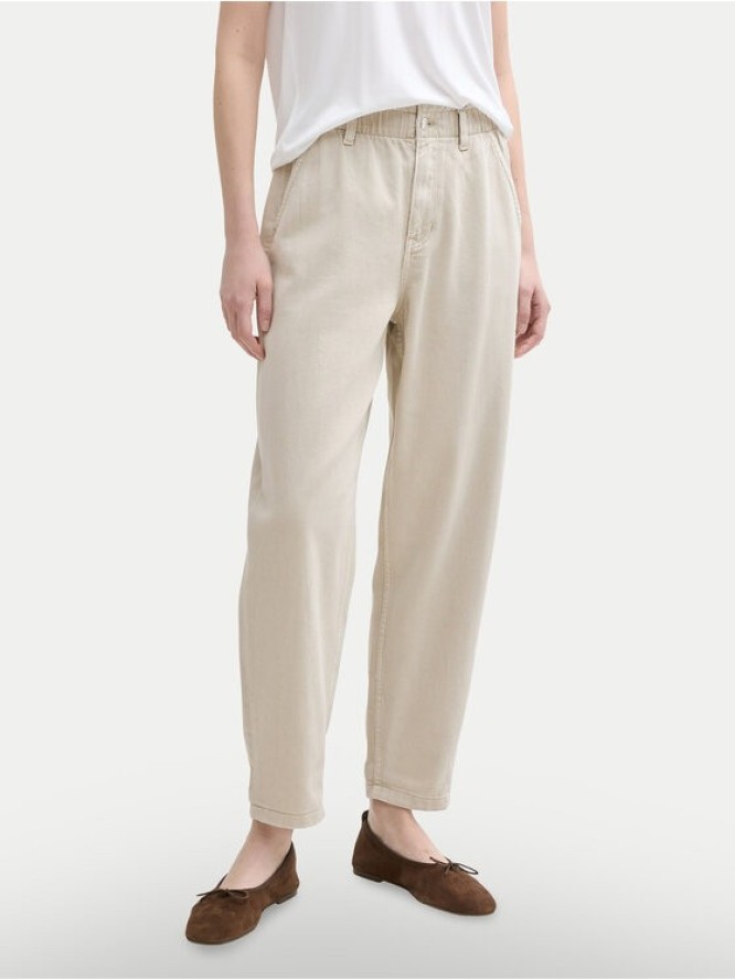 Tom Tailor Denim Jeansy 1045968 Beżowy Relaxed Fit