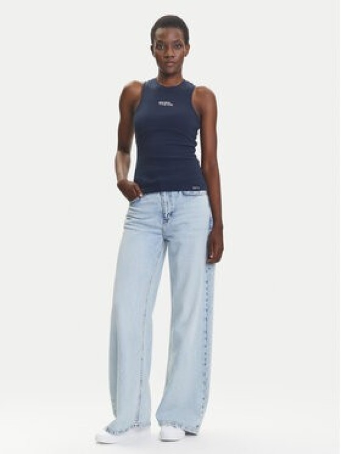 Pepe Jeans Top Red Bull Racing Logo RL500011 Granatowy Slim Fit