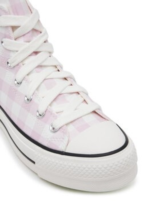 Converse Trampki Chuck Taylor All Star Lift Platform Gingham A13663C Różowy