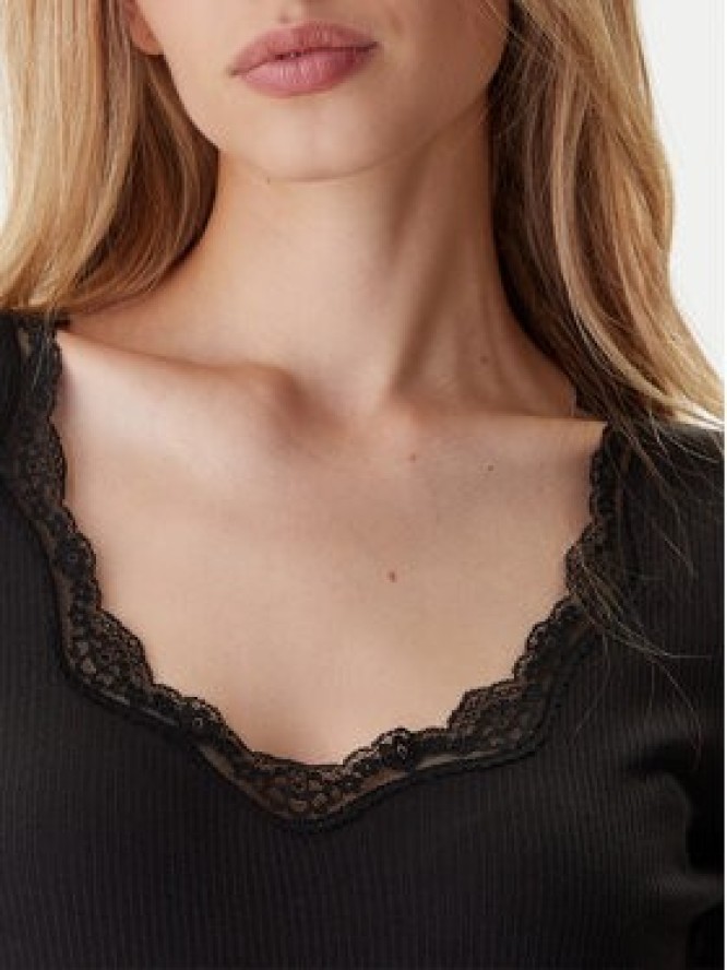 Tommy Hilfiger Bluzka UW0UW06071 Czarny Slim Fit