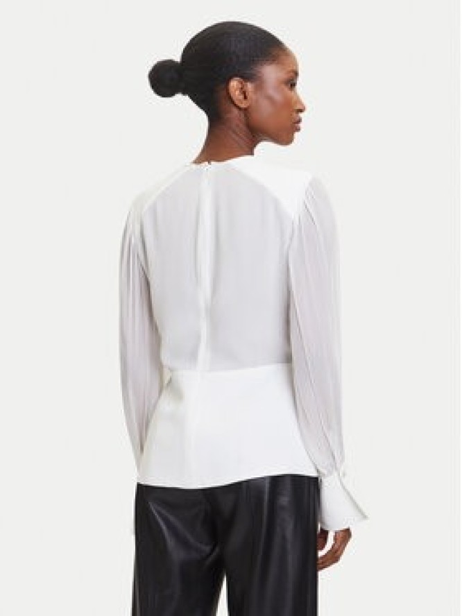 KARL LAGERFELD Bluzka A3W11025 Écru Slim Fit