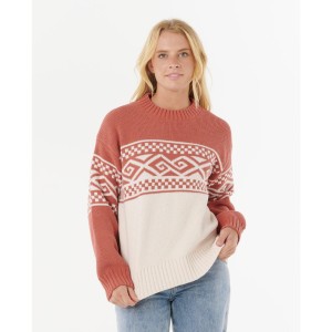 Rip Curl Cosmic Kiss Sweater - Brick