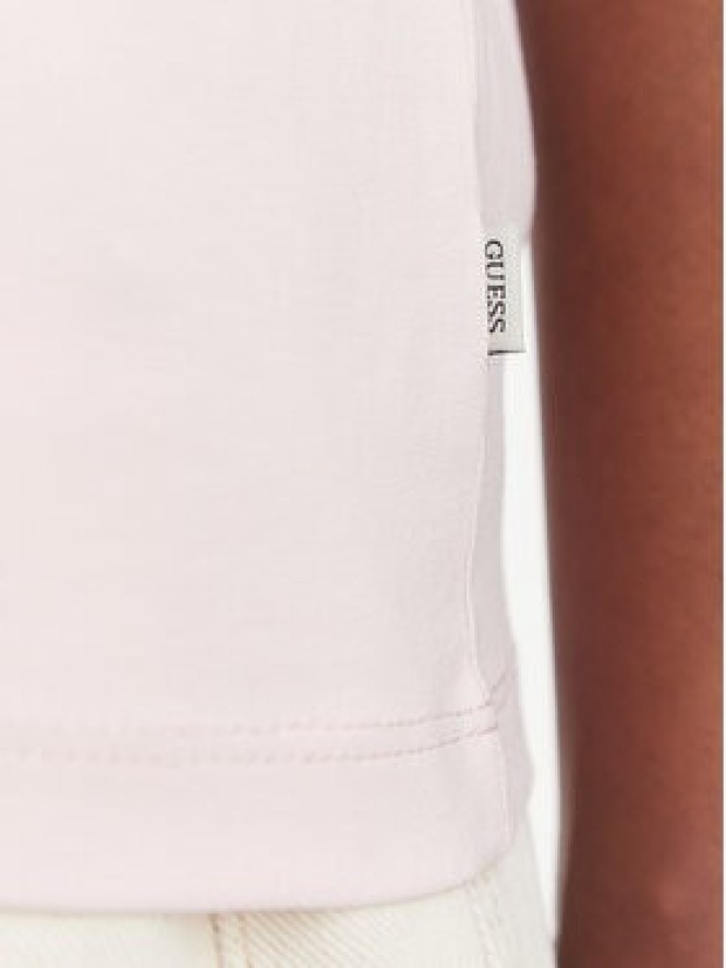 Guess Jeans T-Shirt W4YI10 J1314 Różowy jasny Regular Fit