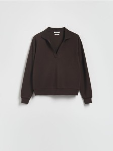 Bluza z modalem - ciemnobrązowy
