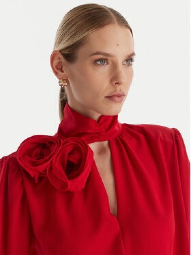 ACCESS FASHION Bluzka 54-2063-171 Czerwony Regular Fit