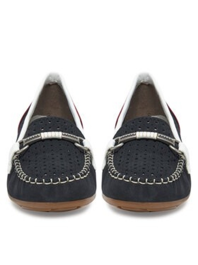 Rieker Mokasyny 40065-14 Granatowy