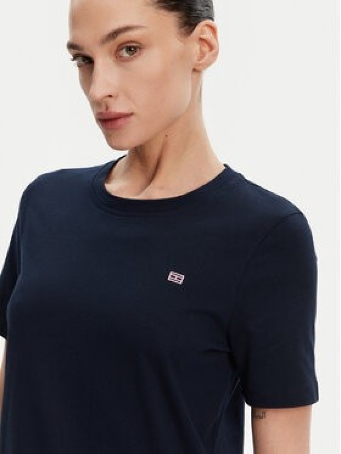 Tommy Hilfiger T-Shirt WW0WW45522 Granatowy Regular Fit