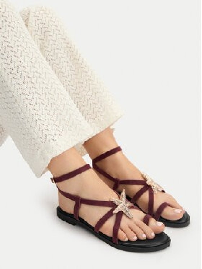 DeeZee Sandały CEO-YLD-F9678 Bordowy