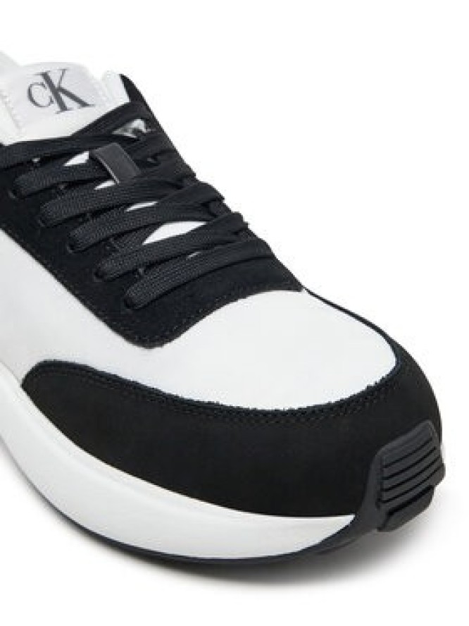 Calvin Klein Jeans Sneakersy Athleisure Runner Laceup Mix Wn YW0YW01774 Biały