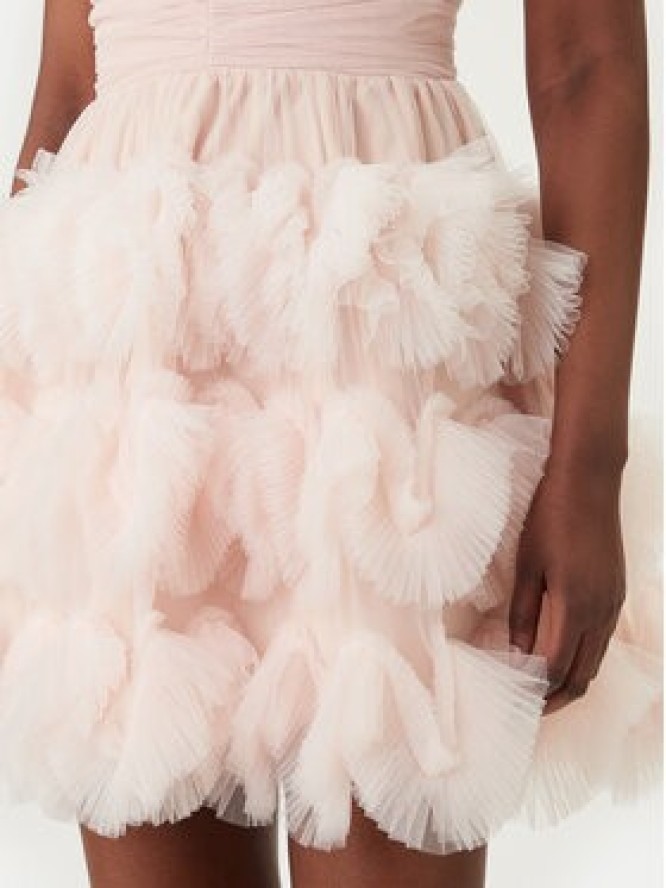 Rinascimento Sukienka koktajlowa CFC0127839003 Różowy Slim Fit