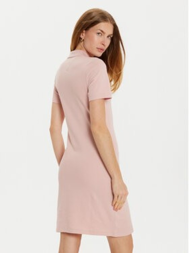 Tommy Hilfiger Sukienka codzienna 1985 WW0WW43228 Różowy Slim Fit