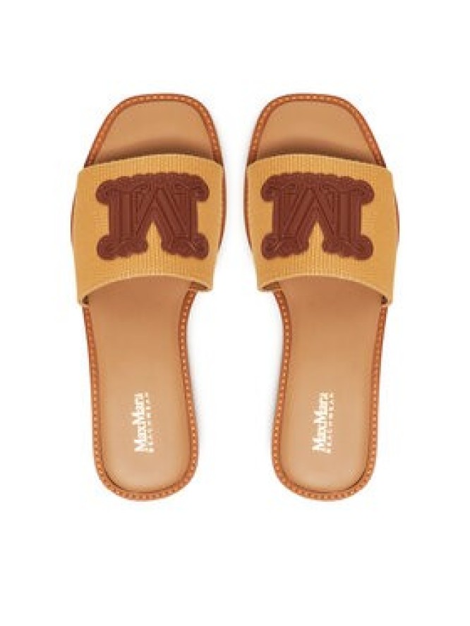 Max Mara Beachwear Klapki 2516521019600 Brązowy