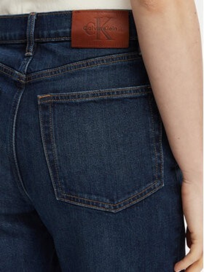 Calvin Klein Jeans Jeansy Thompson LV047D842G Granatowy Mom Fit