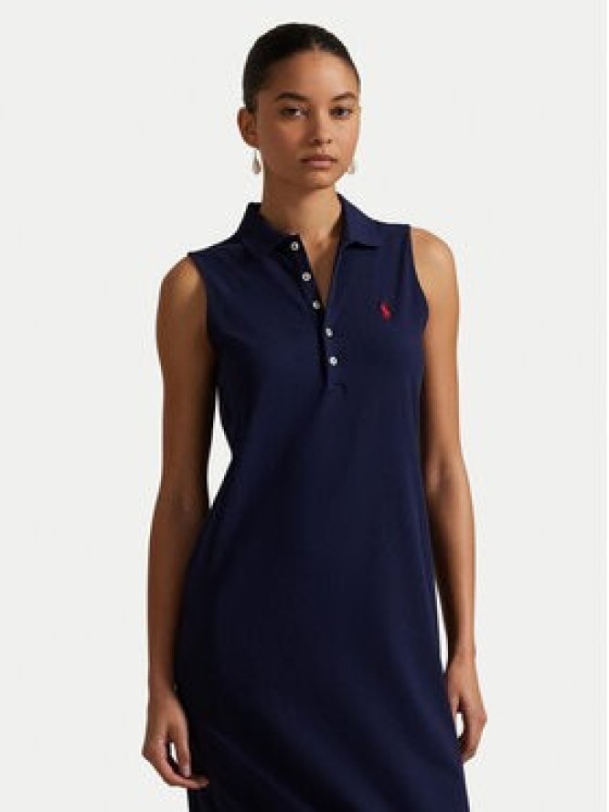 Polo Ralph Lauren Sukienka codzienna 211968292002 Granatowy Regular Fit